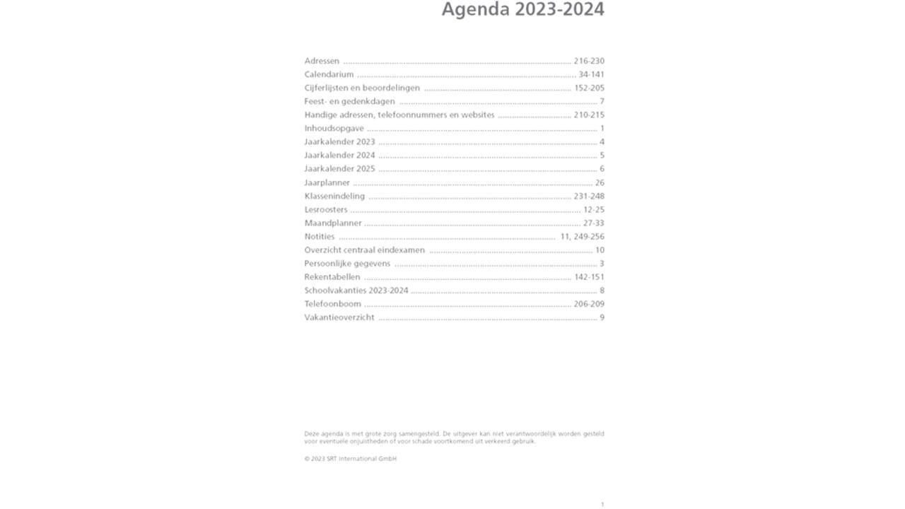 Schoolagenda 2025-2026 Ryam docenten 7dagen/2pagina's zwart