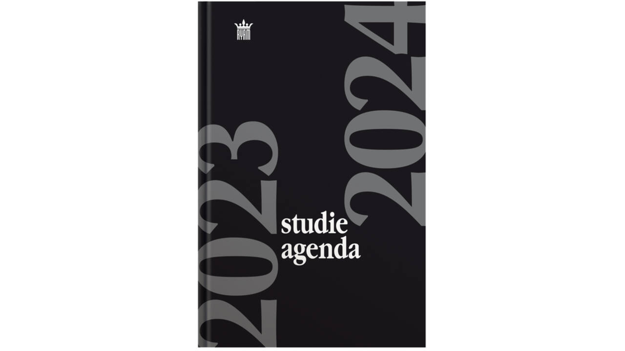 Schoolagenda 2025-2026 Ryam Studie 7dagen/2pagina's zwart