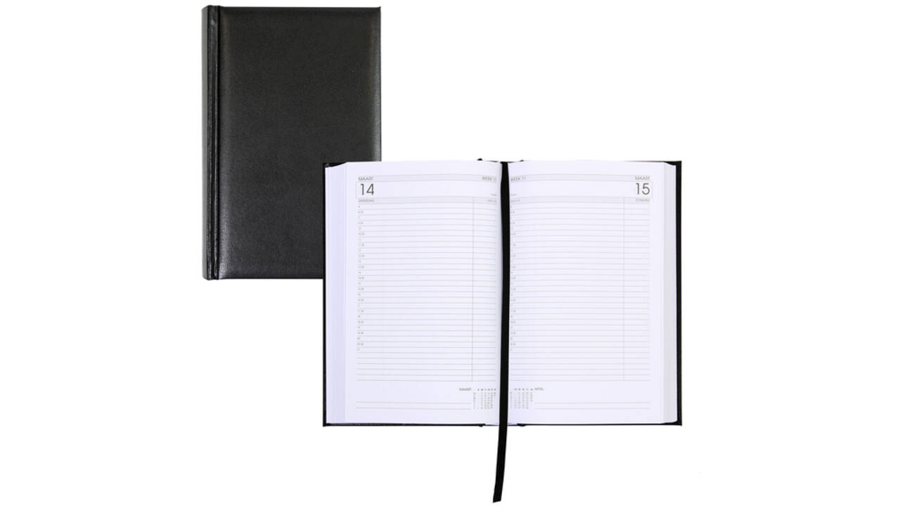 Schoolagenda 2024-2025 18mnd Ryam Efficiency Baladek 1dag /1pagina zwart