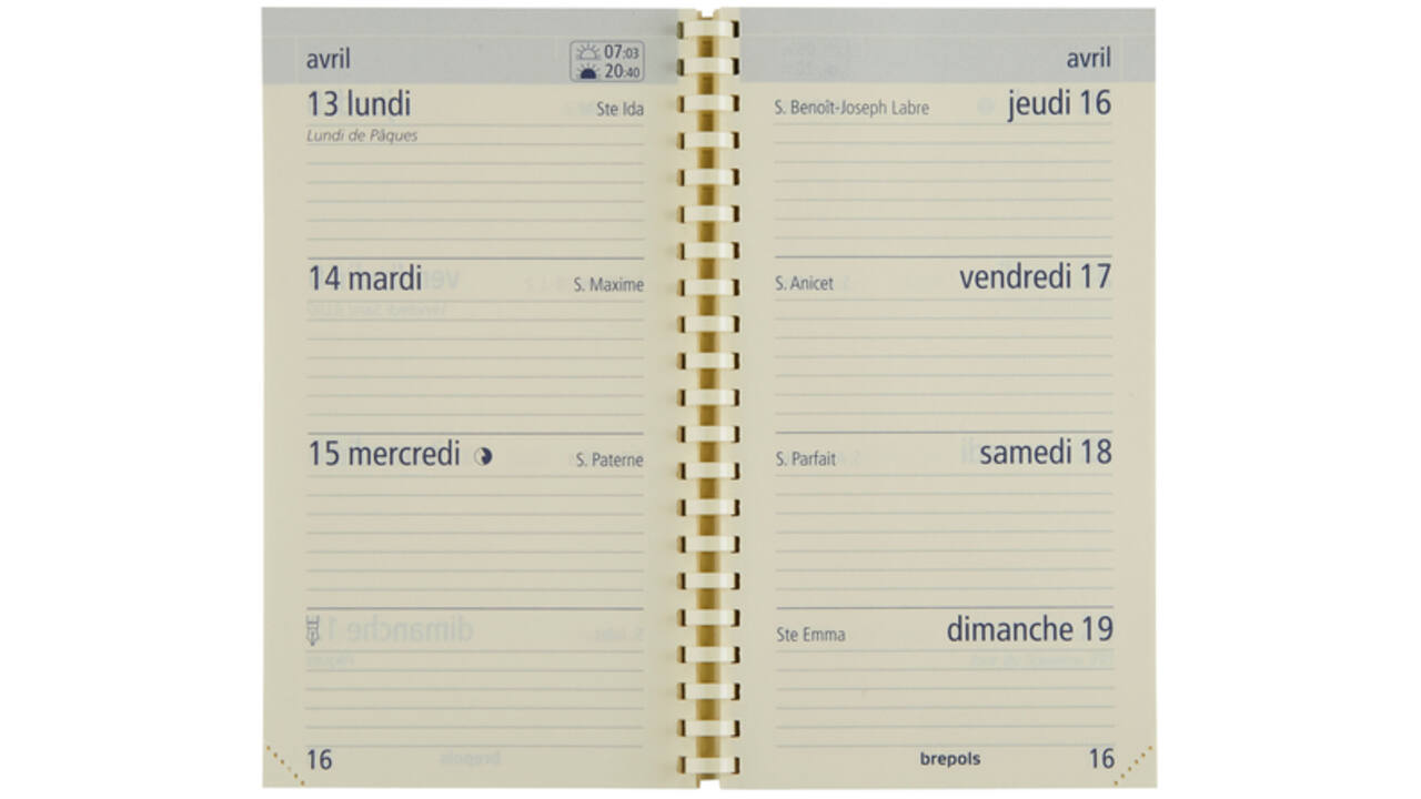 Agenda 2027 Brepols Optivision Pocket Trento 7dagen/2pag antraciet