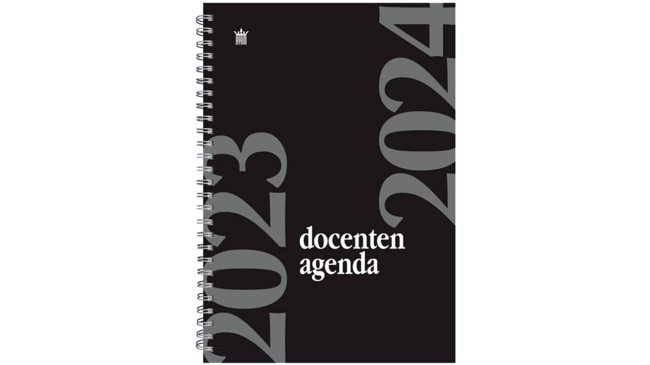 Schoolagenda 2025-2026 Ryam docenten 7dagen/2pagina's spiraal zwart
