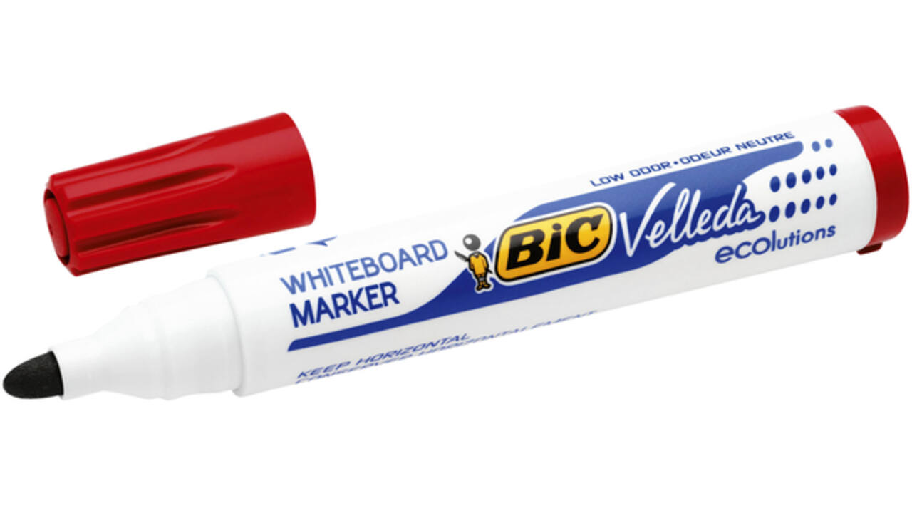 Viltstift Bic Velleda 1701 whiteboard rond large rood