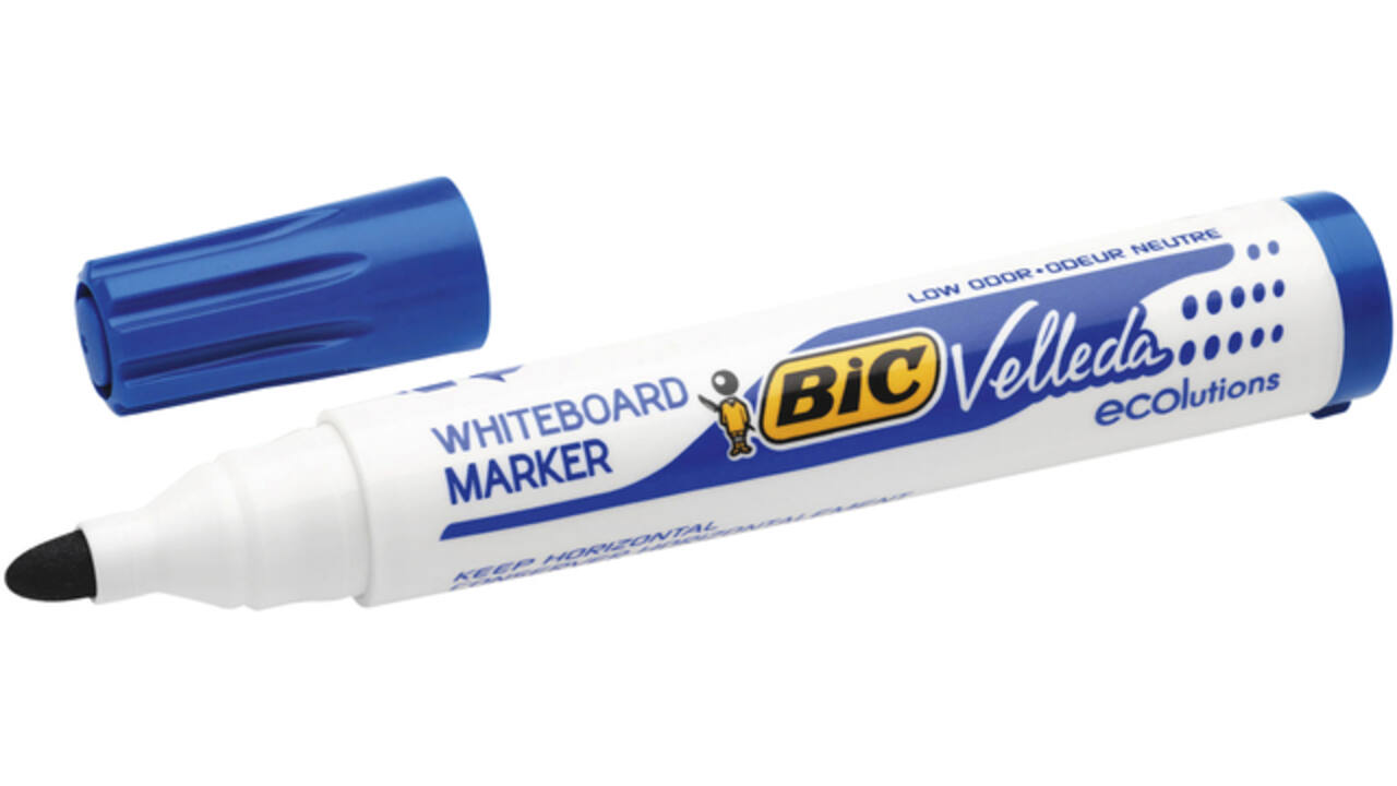 Viltstift Bic Velleda 1701 whiteboard rond large blauw