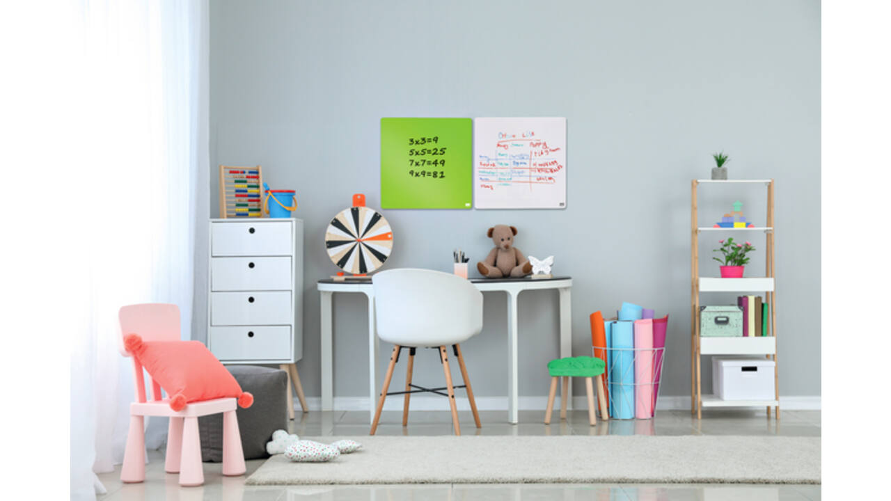 Whiteboard Nobo tegel 36x36cm groen magnetisch