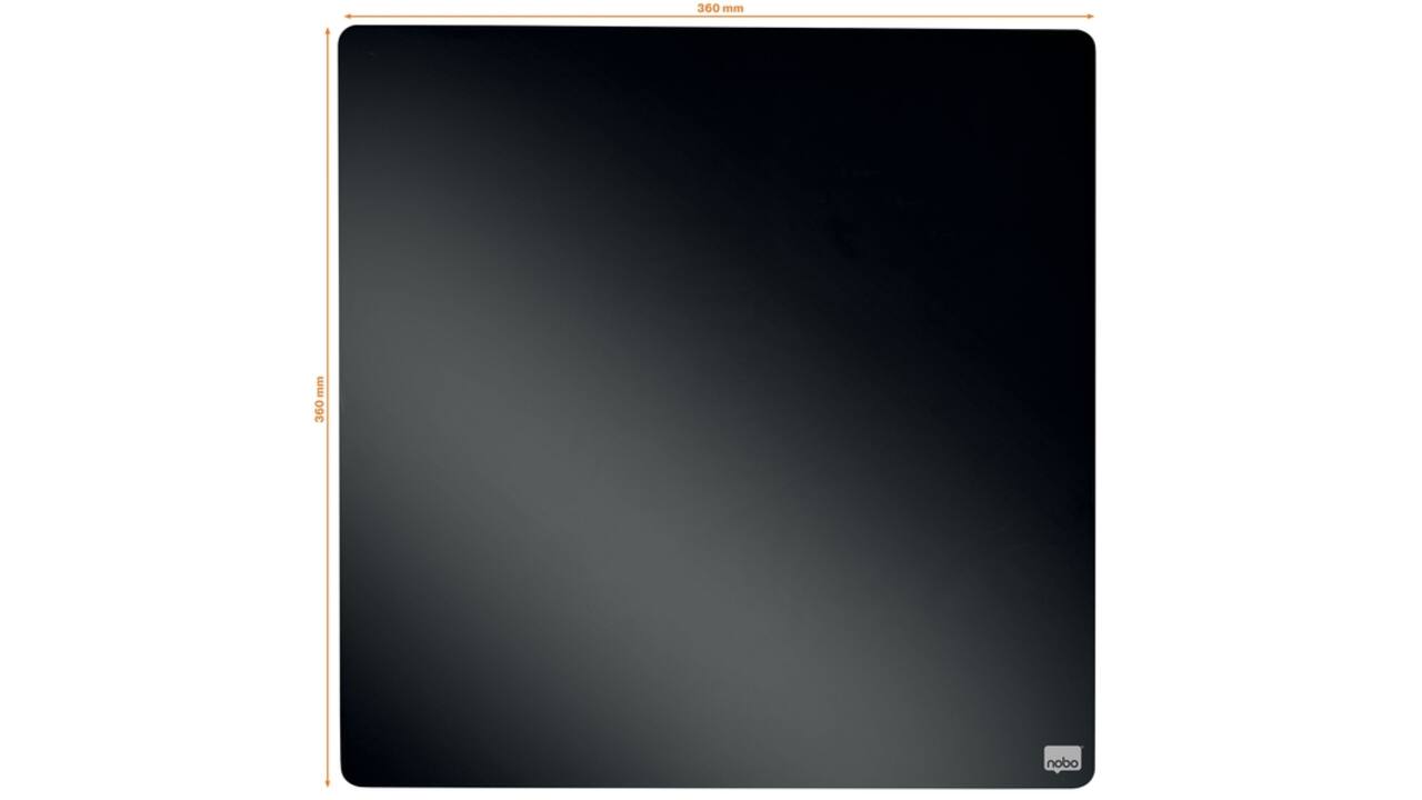 Whiteboard Nobo tegel 36x36cm zwart magnetisch