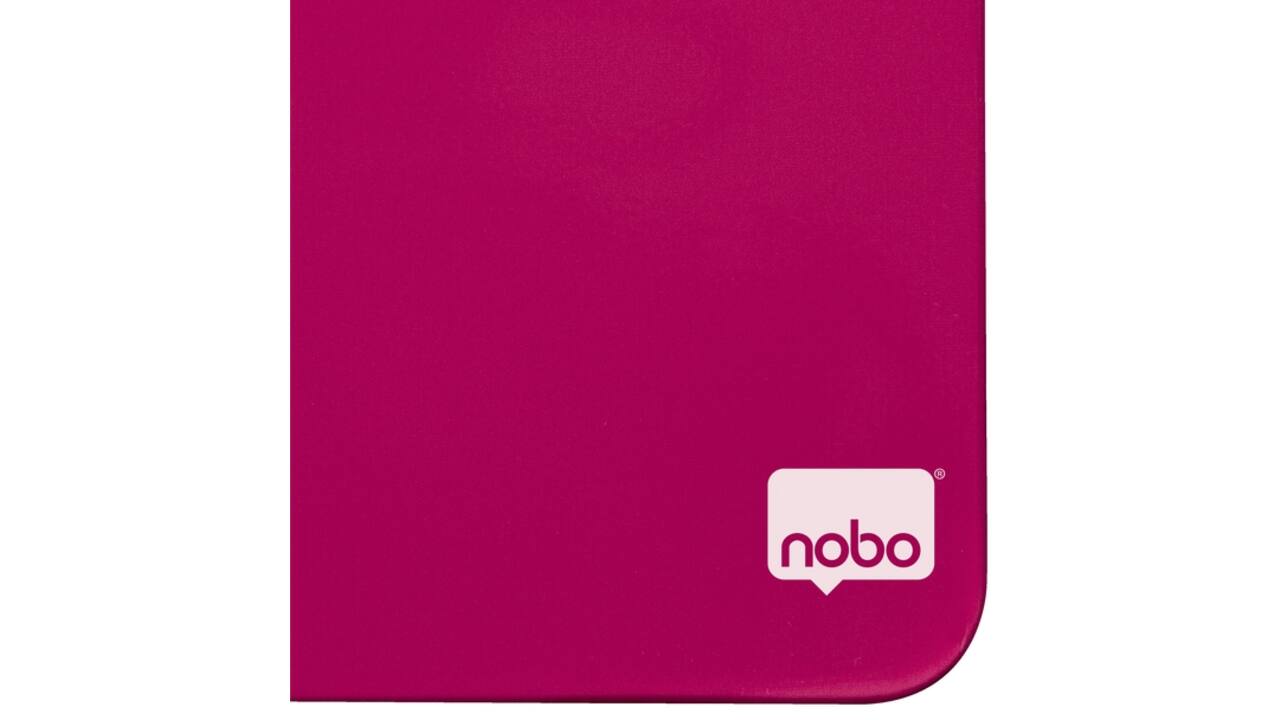 Whiteboard Nobo tegel 36x36cm roze magnetisch