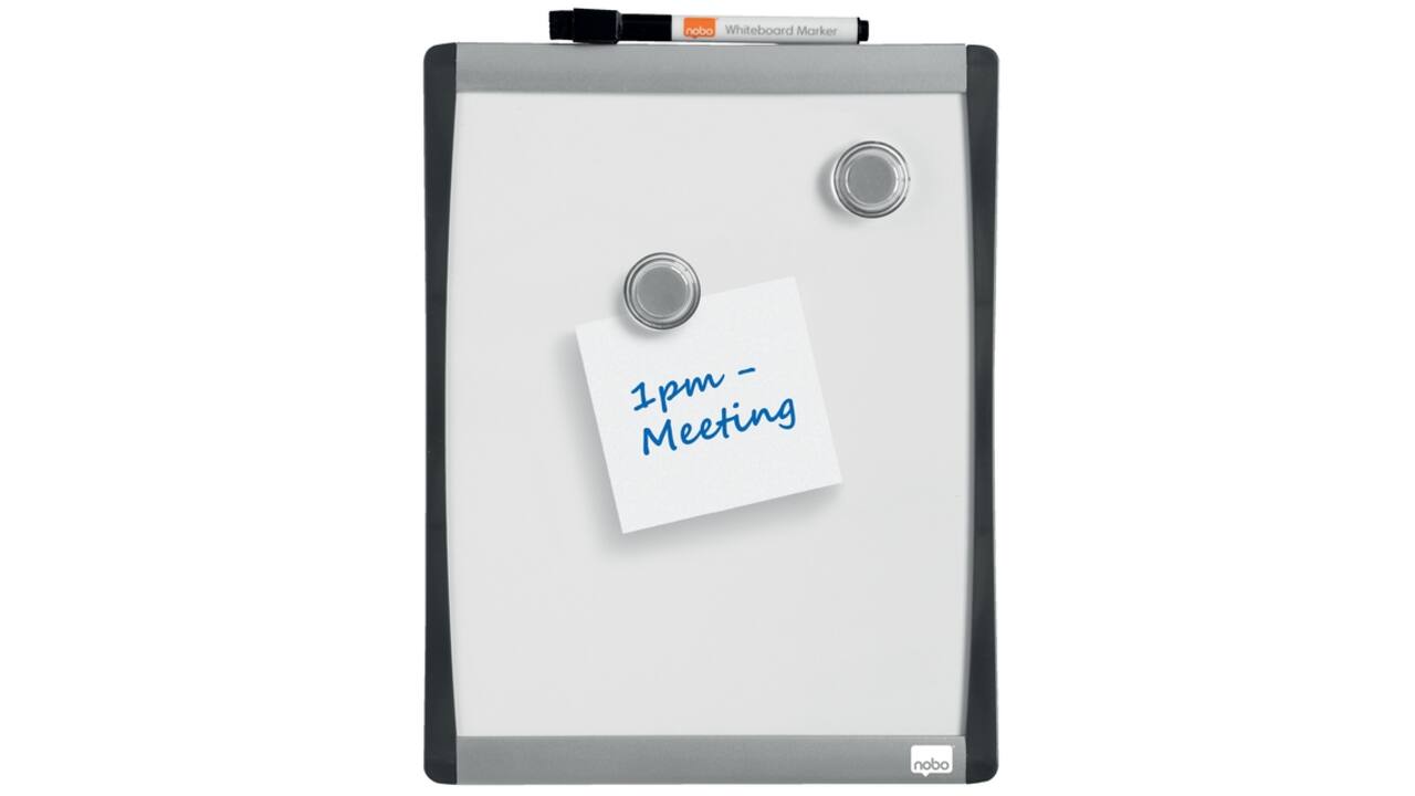 Whiteboard Nobo 28x21.5cm gewelfd