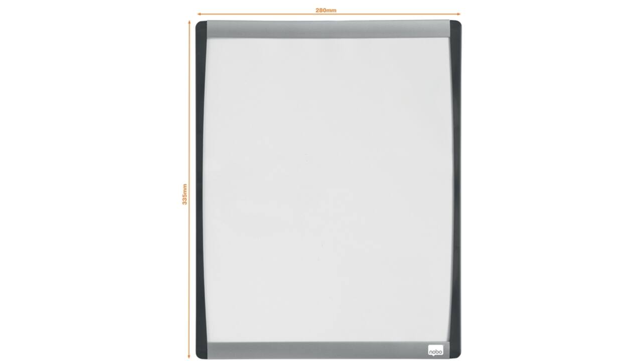 Whiteboard Nobo 35.5x28cm gewelfd
