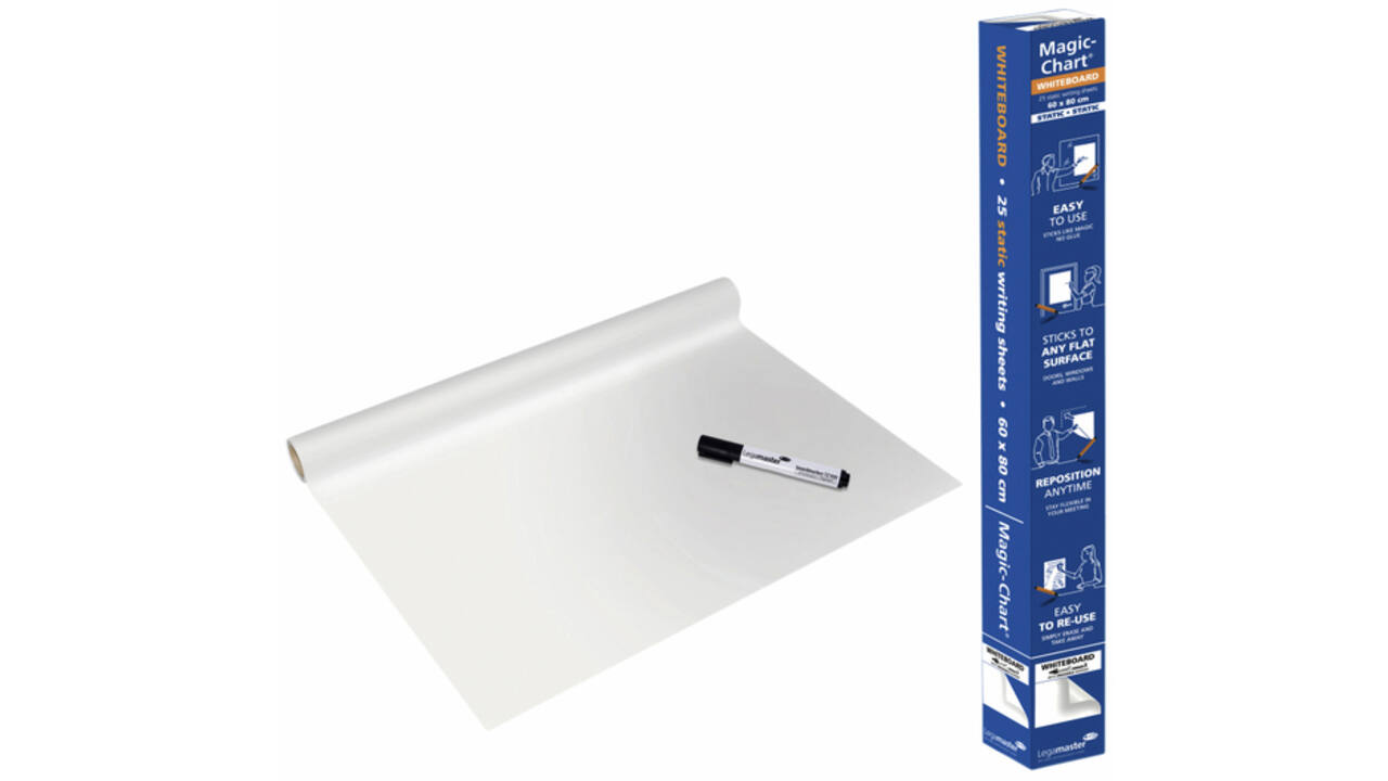 Magic-Chart Legamaster Whiteboard 60x80cm wit