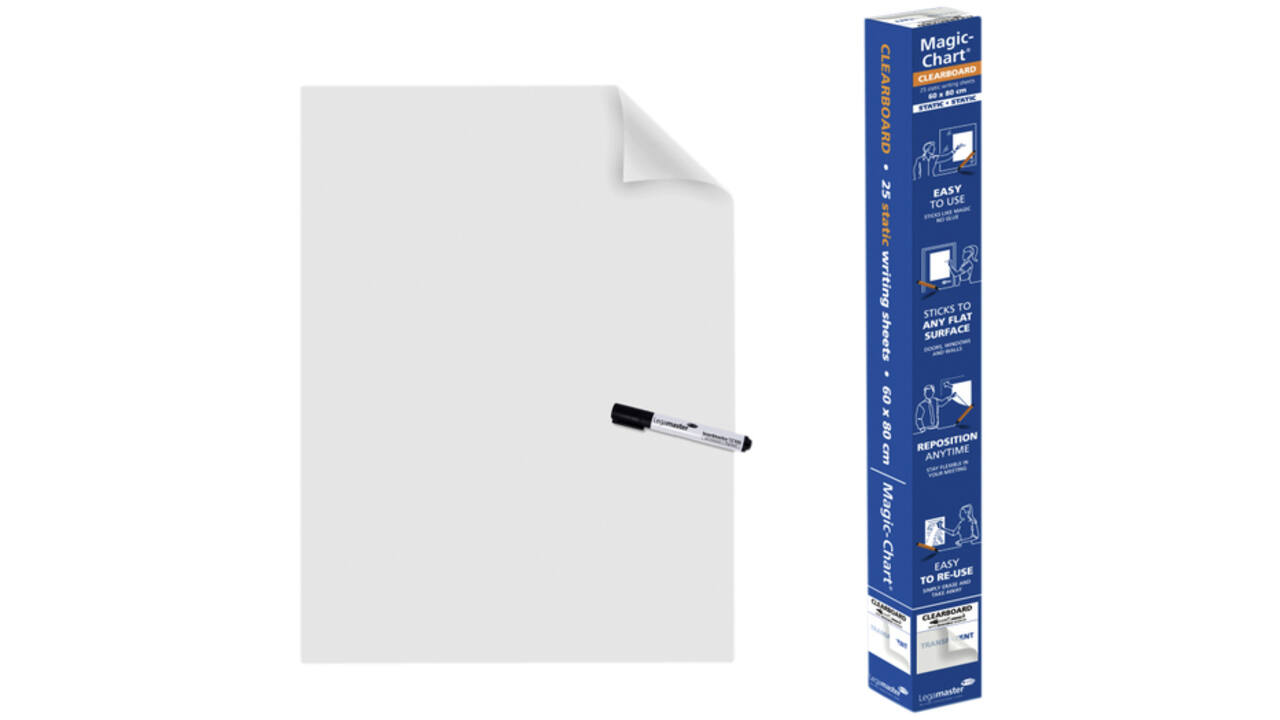 Magic-Chart Legamaster Whiteboard 60x80cm transparant
