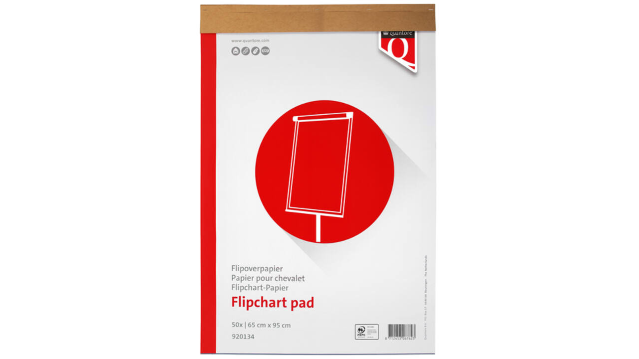 Flipoverpapier Quantore 65x95cm 50vel ongevouwen