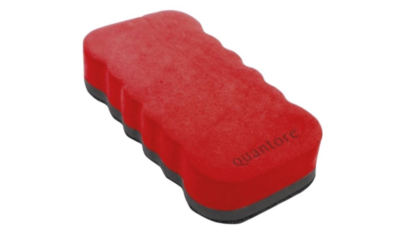Whiteboardwisser Quantore magnetisch rood