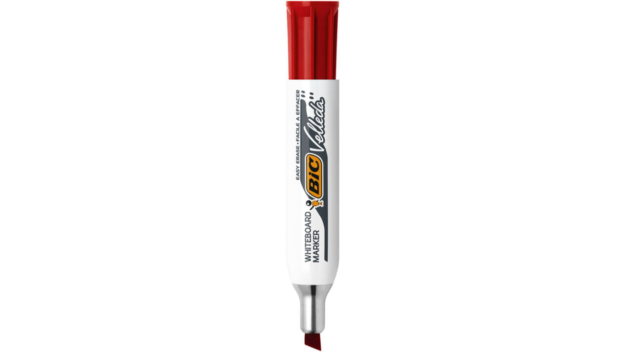 Viltstift Bic Velleda 1781 whiteboard schuin large rood