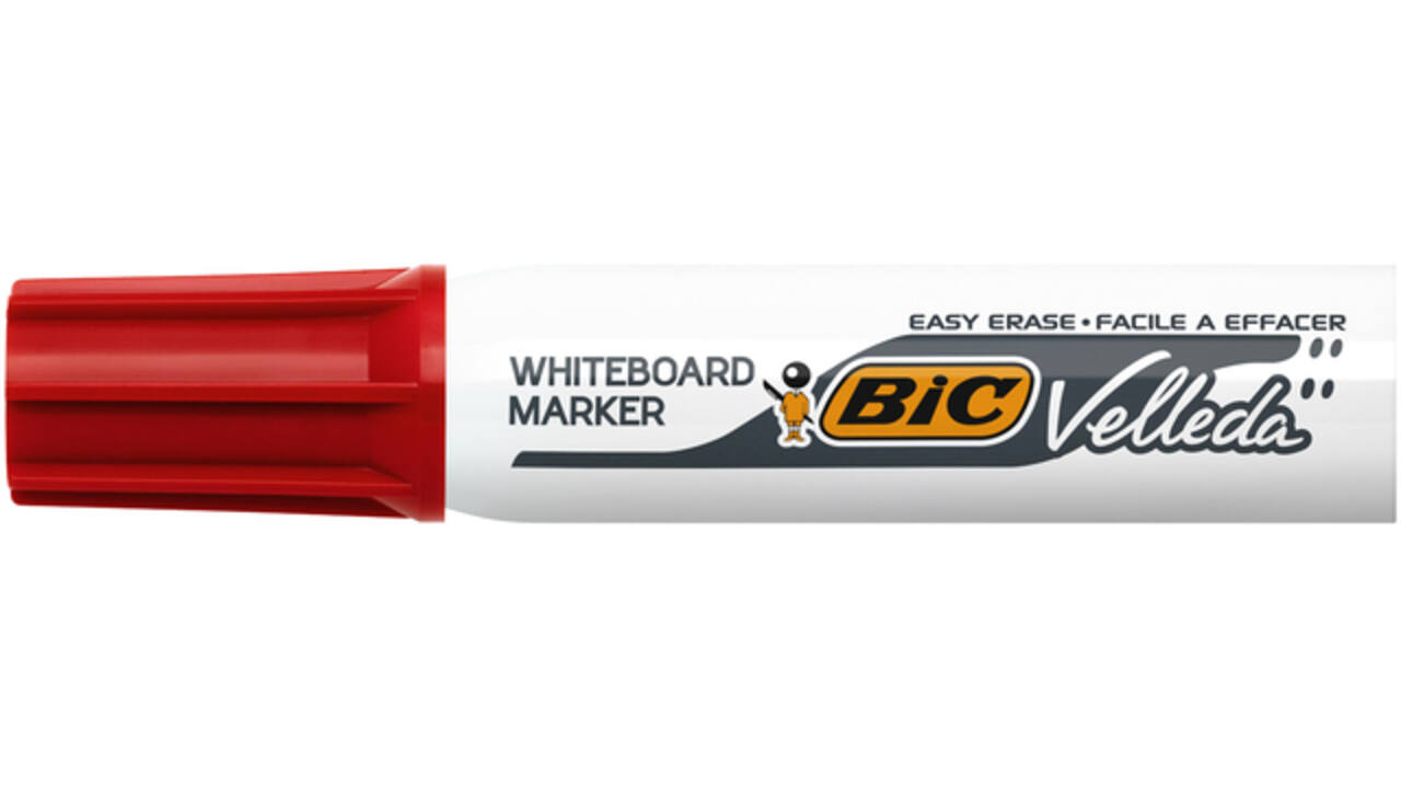 Viltstift Bic Velleda 1781 whiteboard schuin large rood