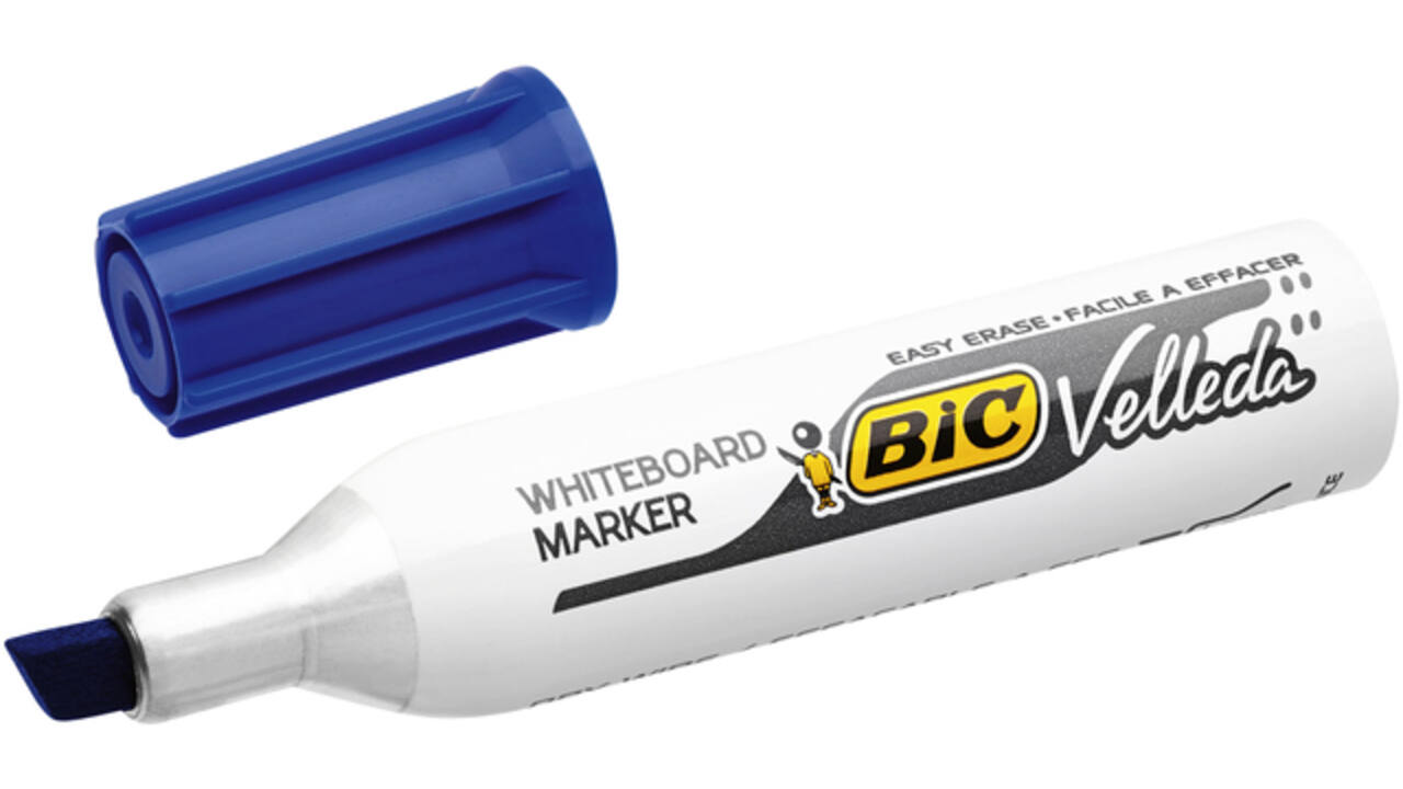 Viltstift Bic Velleda 1781 whiteboard schuin large assorti set à 4 stuks