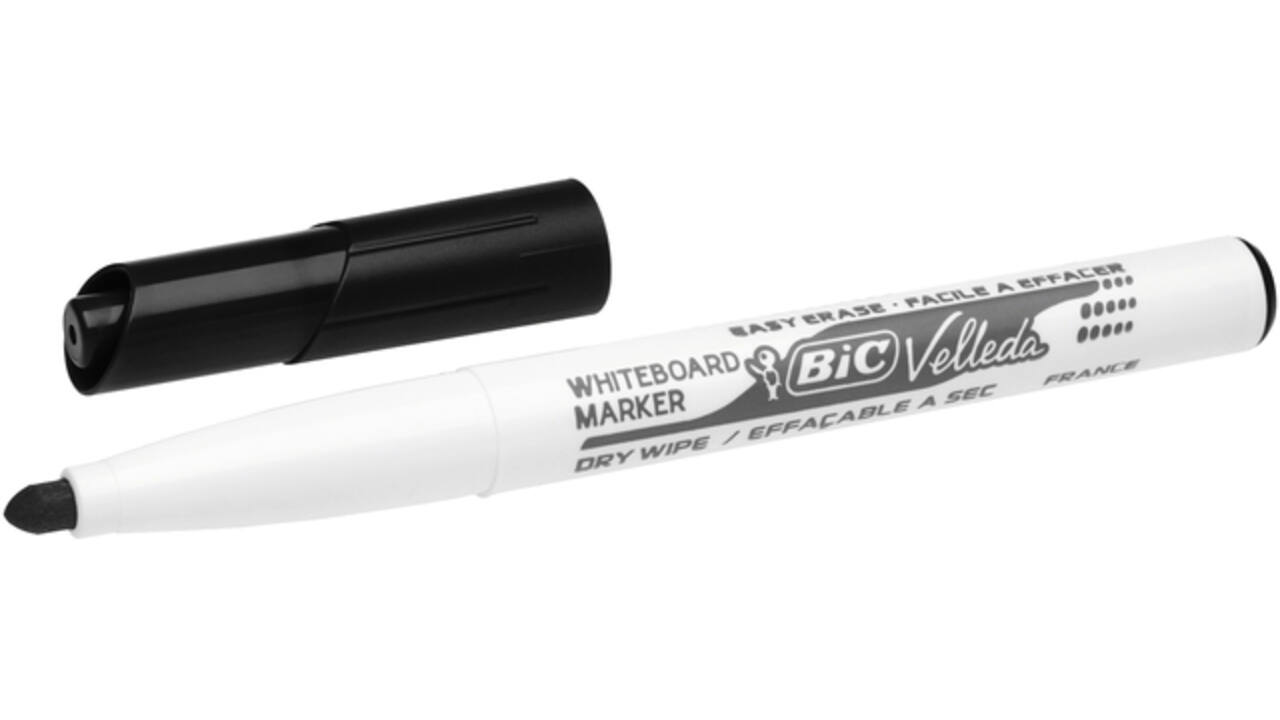 Viltstift Bic Velleda 1741 whiteboard rond medium zwart