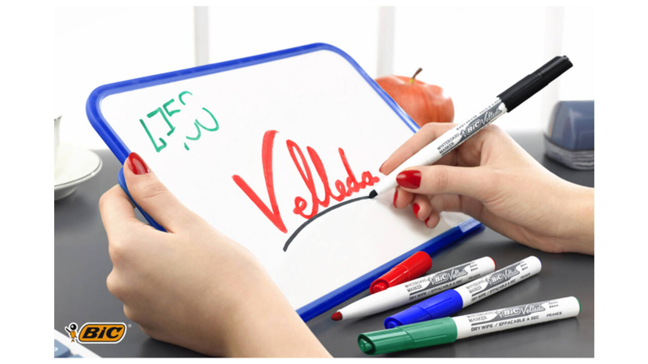 Viltstift Bic Velleda 1741 whiteboard rond medium rood