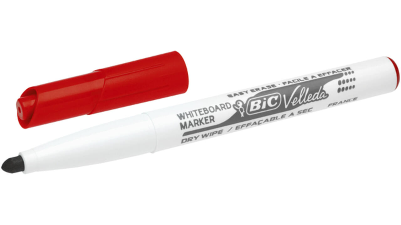 Viltstift Bic Velleda 1741 whiteboard rond medium rood