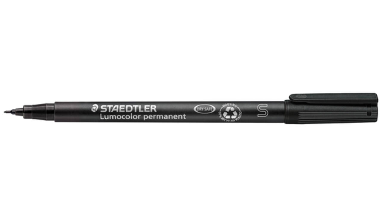 Viltstift Staedtler Lumocolor 313 permanent S zwart