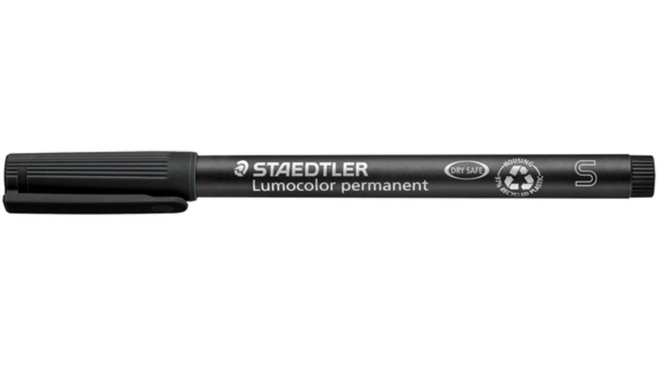 Viltstift Staedtler Lumocolor 313 permanent S zwart