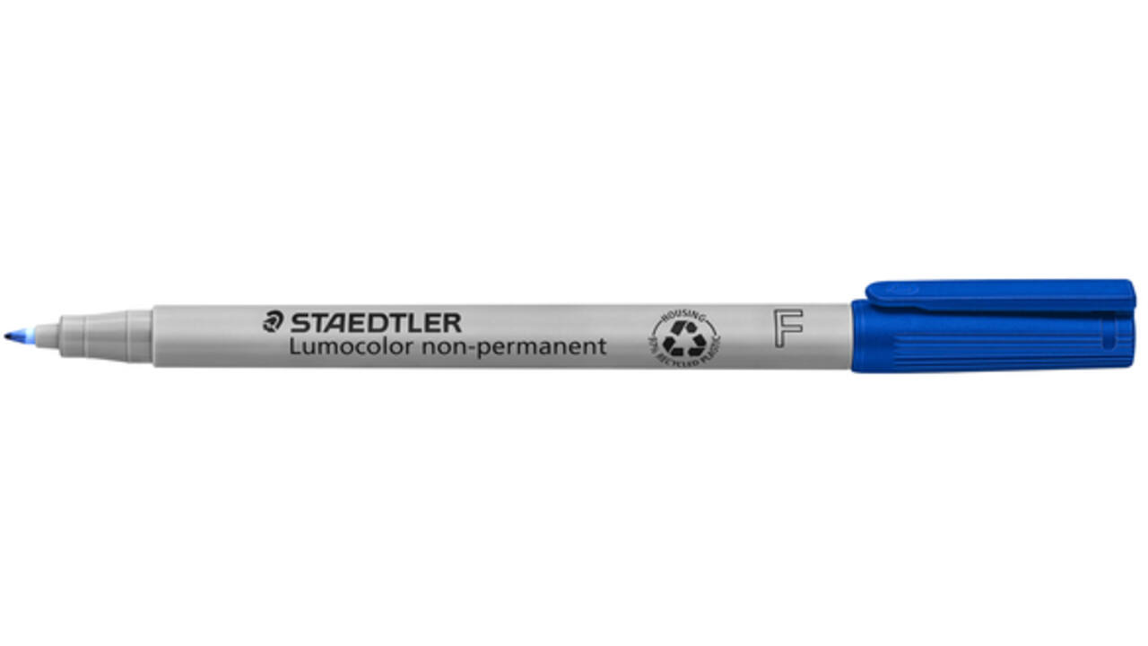 Viltstift Staedtler Lumocolor 316 non permanent F blauw