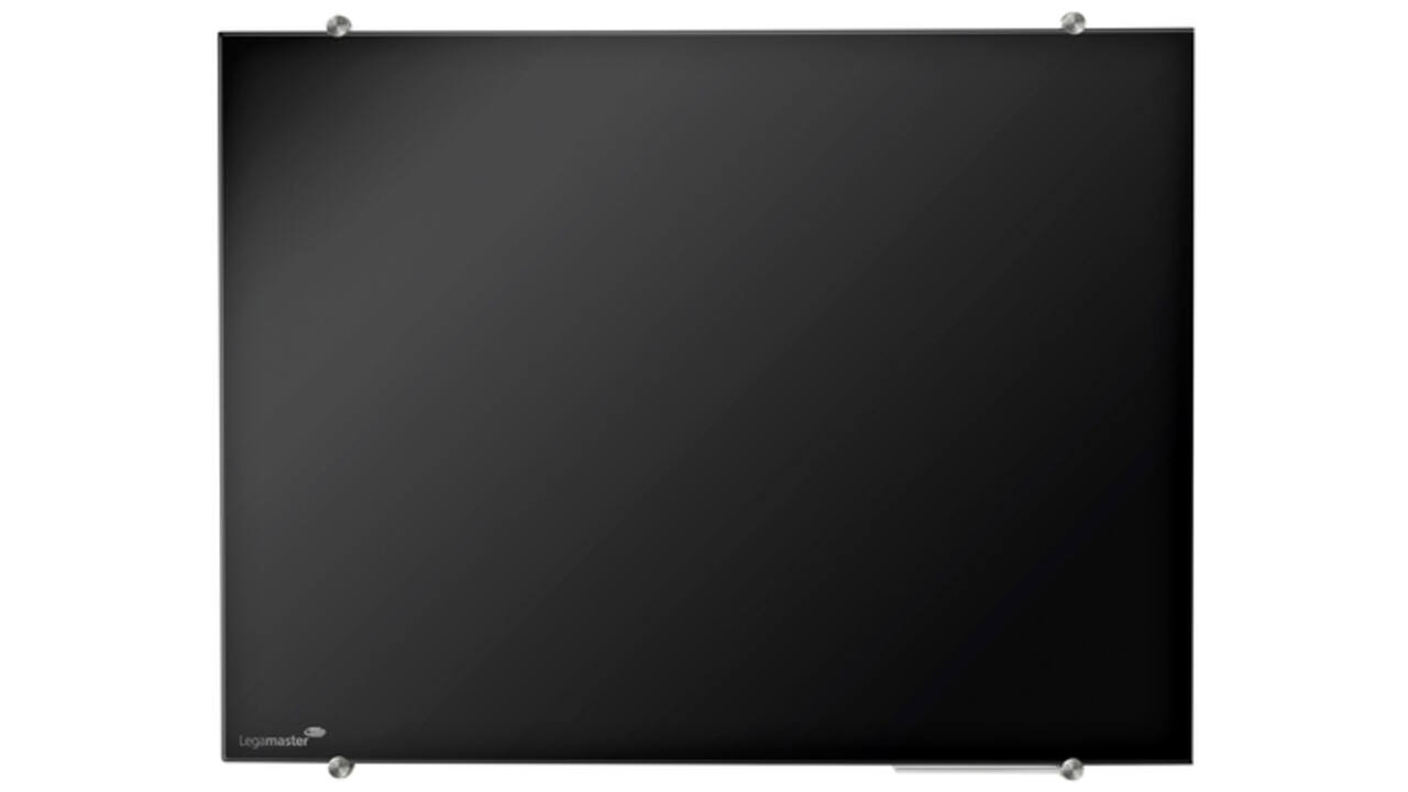 Glasbord Legamaster 90x120cm zwart