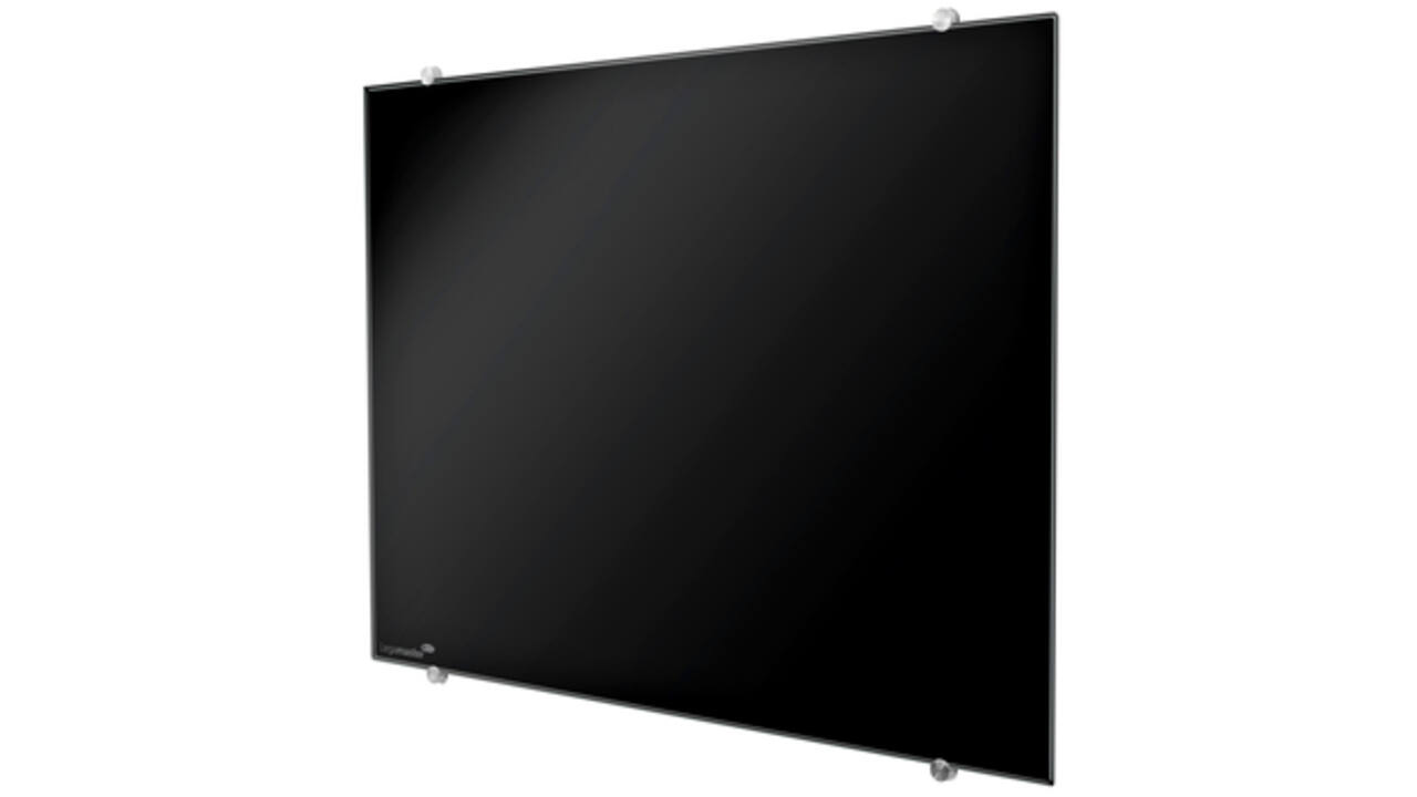 Glasbord Legamaster 90x120cm zwart