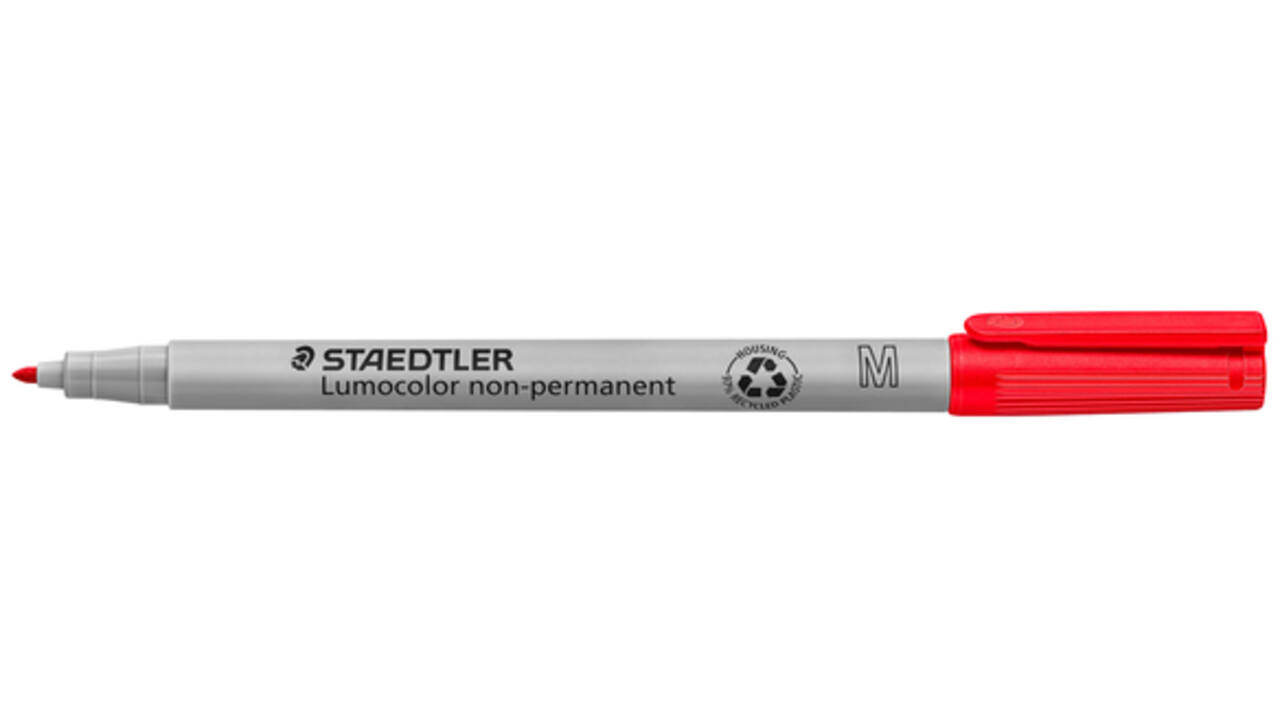 Viltstift Staedtler Lumocolor 315 non permanent M rood