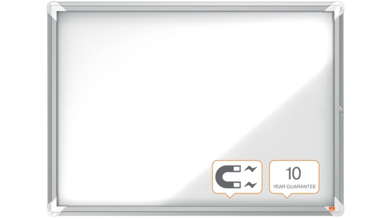 Binnenvitrine Nobo Premium Plus 8x A4 draaideur magnetisch