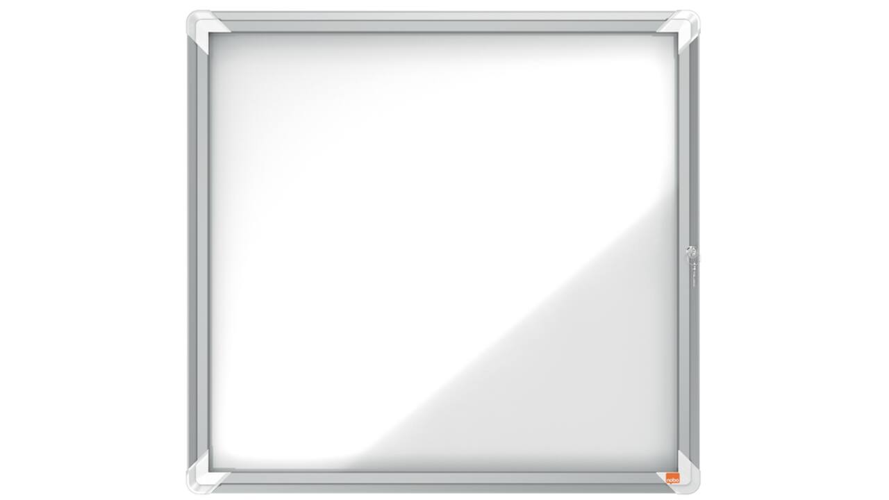 Buitenvitrine Nobo Premium Plus 6x A4 draaideur magnetisch