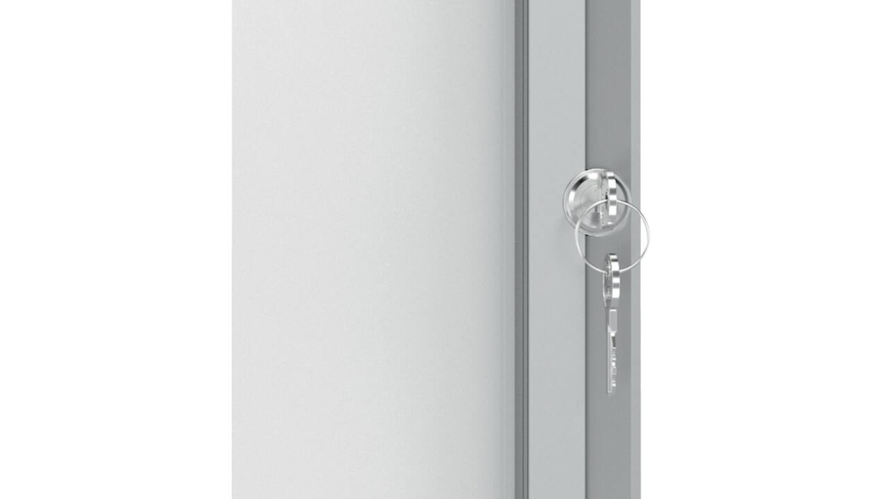 Buitenvitrine Nobo Premium Plus 12x A4 draaideur magnetisch