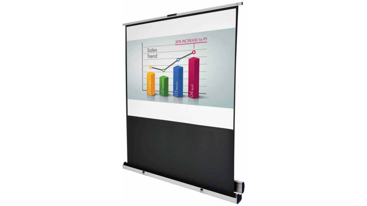 Projectiescherm Nobo draagbaar 162x122cm vloermodel