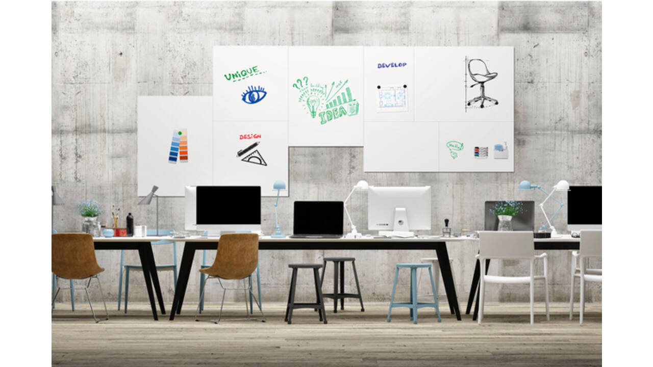 Whiteboard Legamaster Board-Up 75x75cm