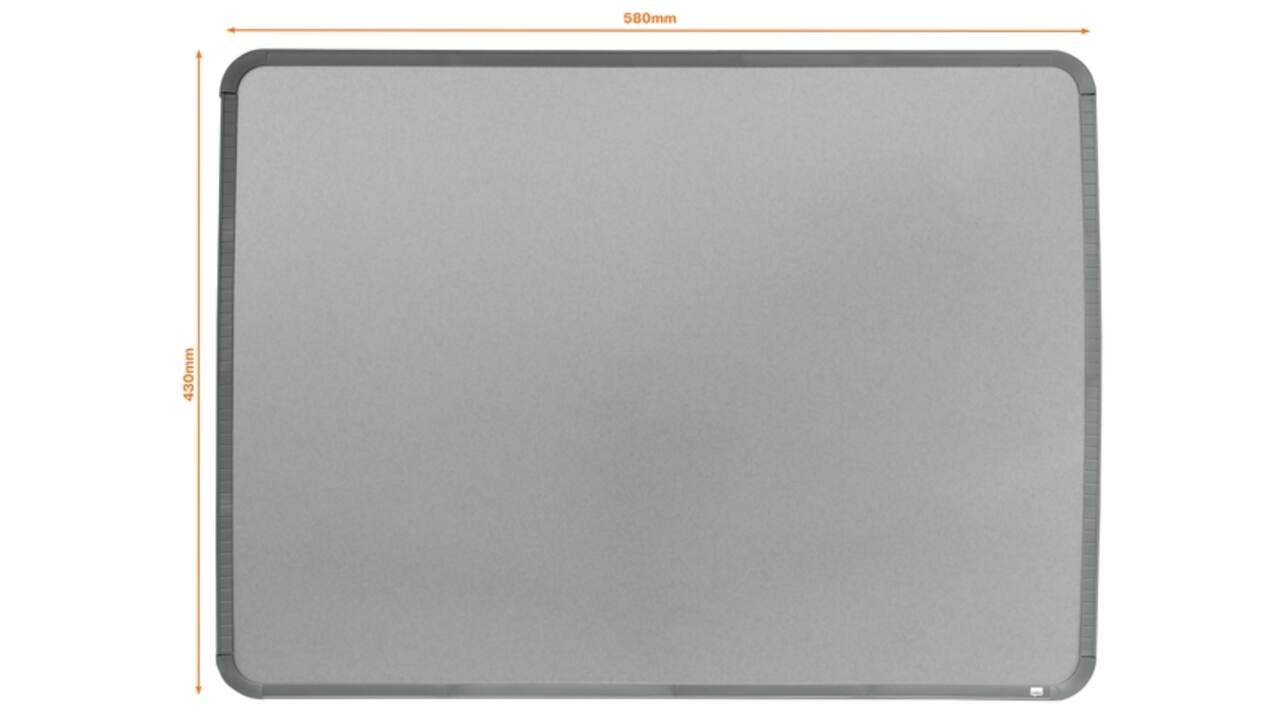 Whiteboard Nobo Slim Line 43x58cm zilver