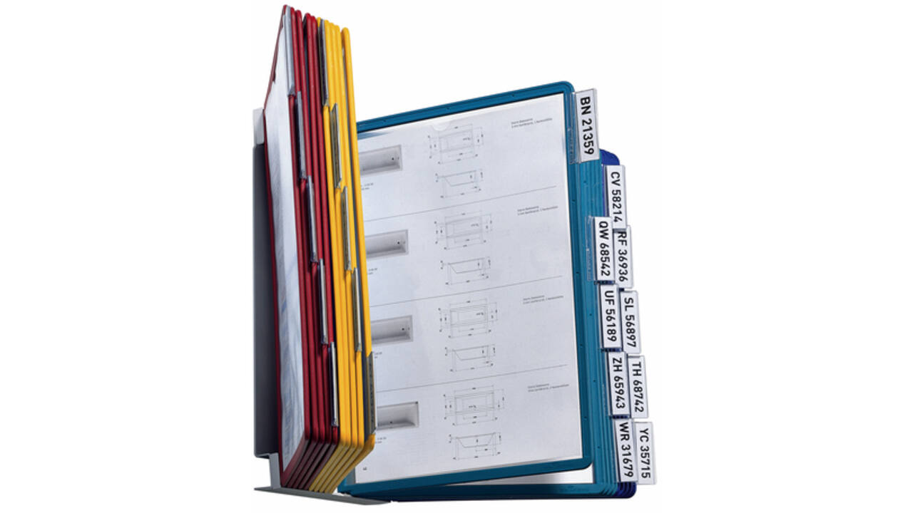 Wandelement Durable Vario Wall met 20-tassen A4 assorti