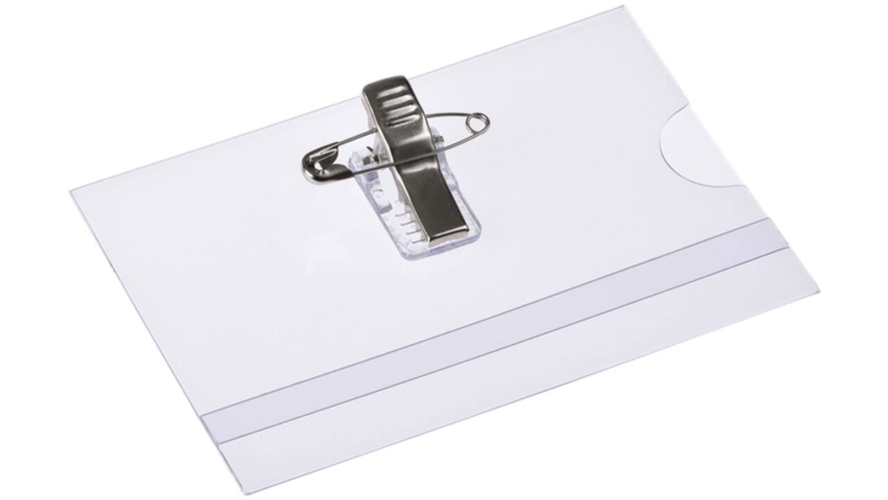 Badge Europel met clip en speld 90x60mm