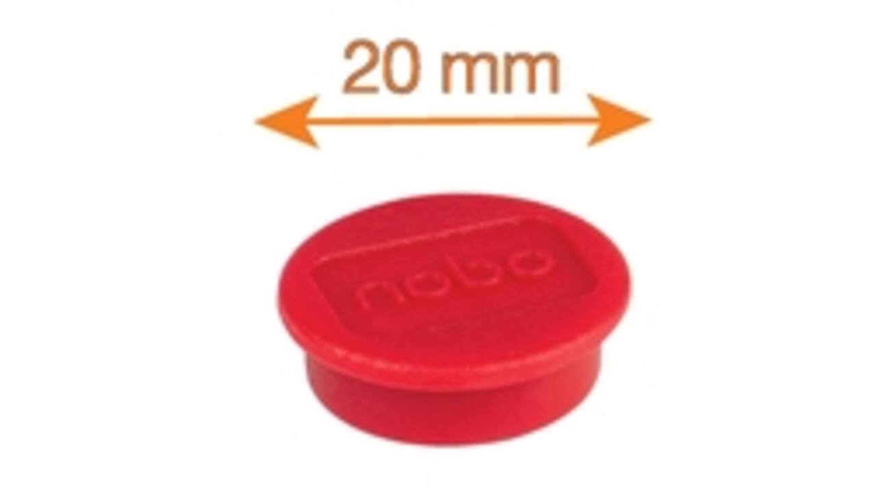 Magneet Nobo 38mm 800gr rood