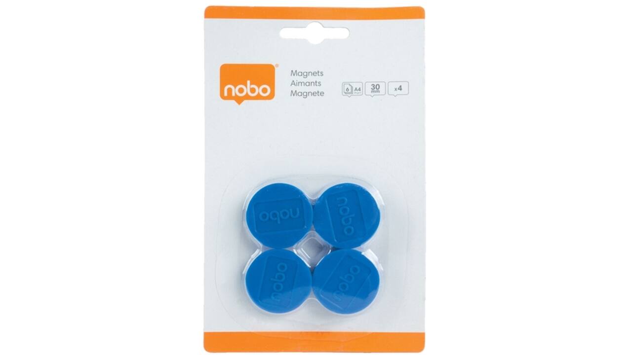 Magneet Nobo 30mm 700gr blauw
