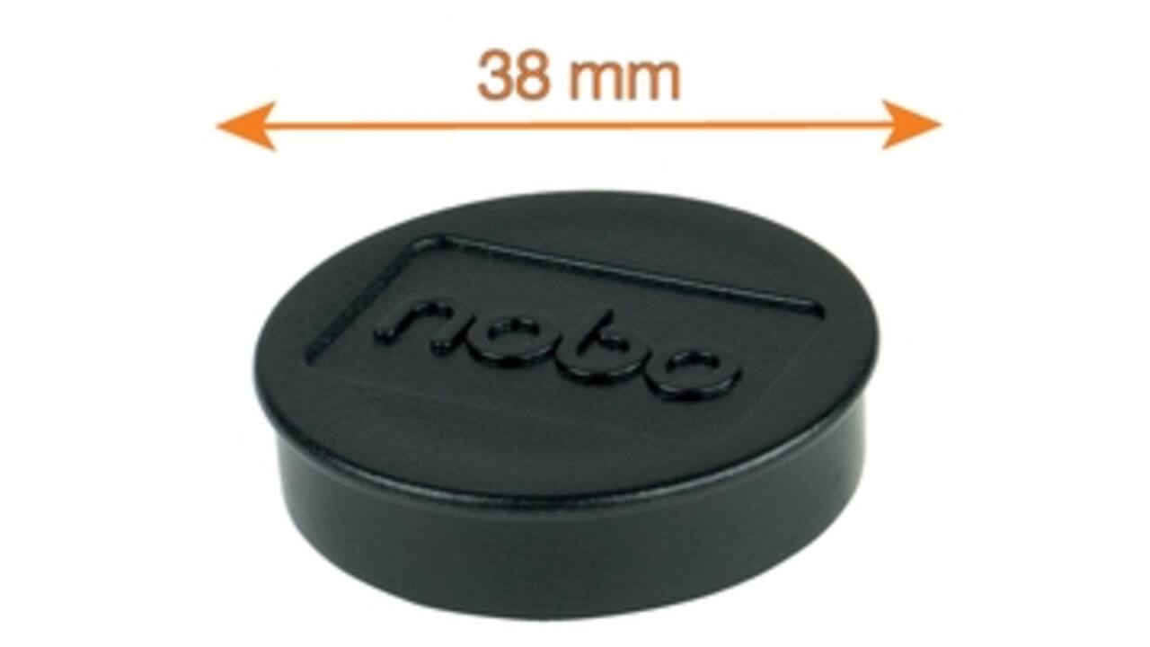 Magneet Nobo 38mm 800gr zwart