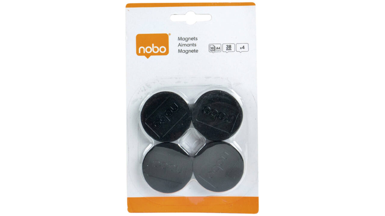 Magneet Nobo 38mm 800gr zwart