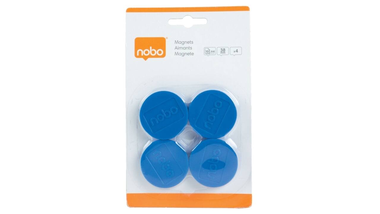 Magneet Nobo 38mm 800gr blauw
