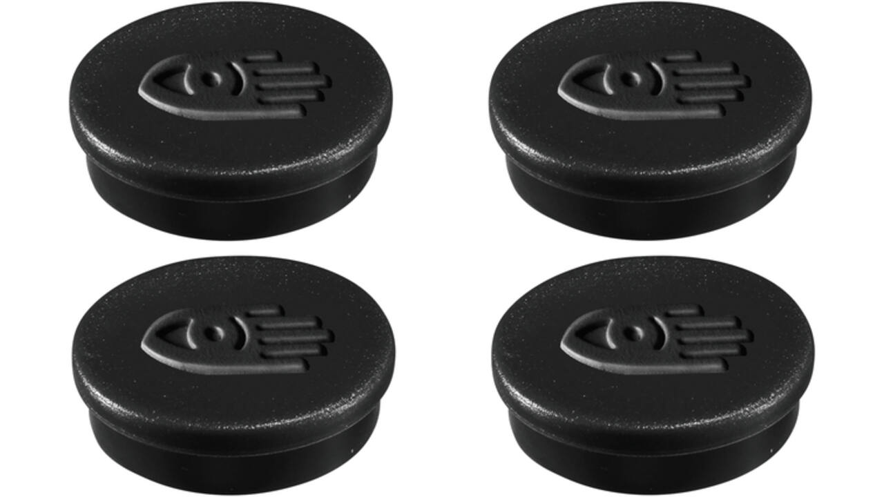 Magneet Legamaster 30mm 850gr zwart 4stuks