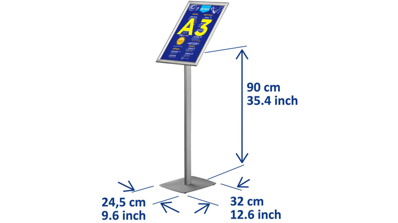 Infostandaard Europel incl. A3 kliklijst 25mm