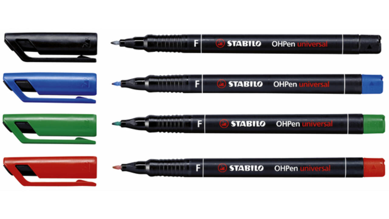 Viltstift STABILO OHpen 842/46 permanent rond fijn zwart