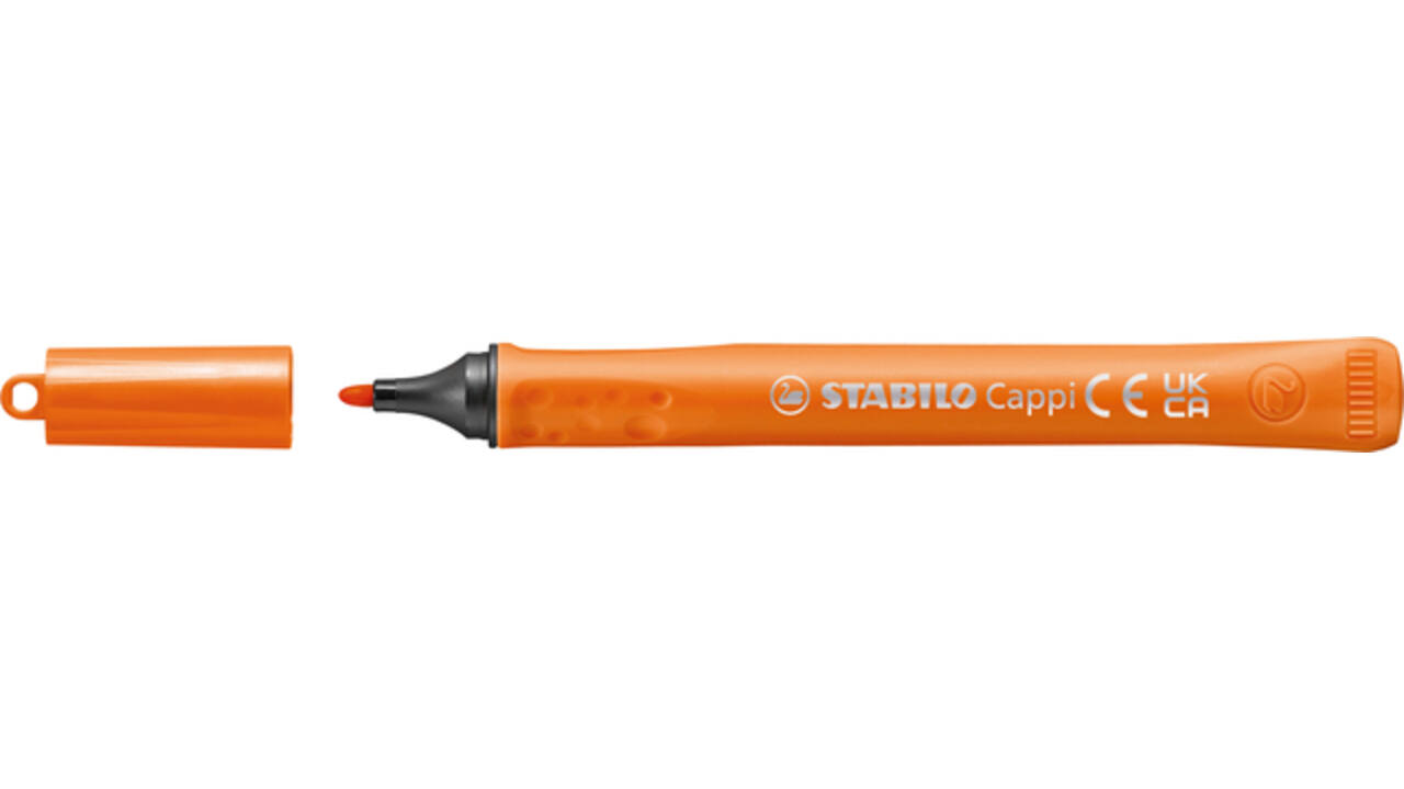 Viltstift STABILO Cappi 168/12 medium assorti etui à 12 stuks