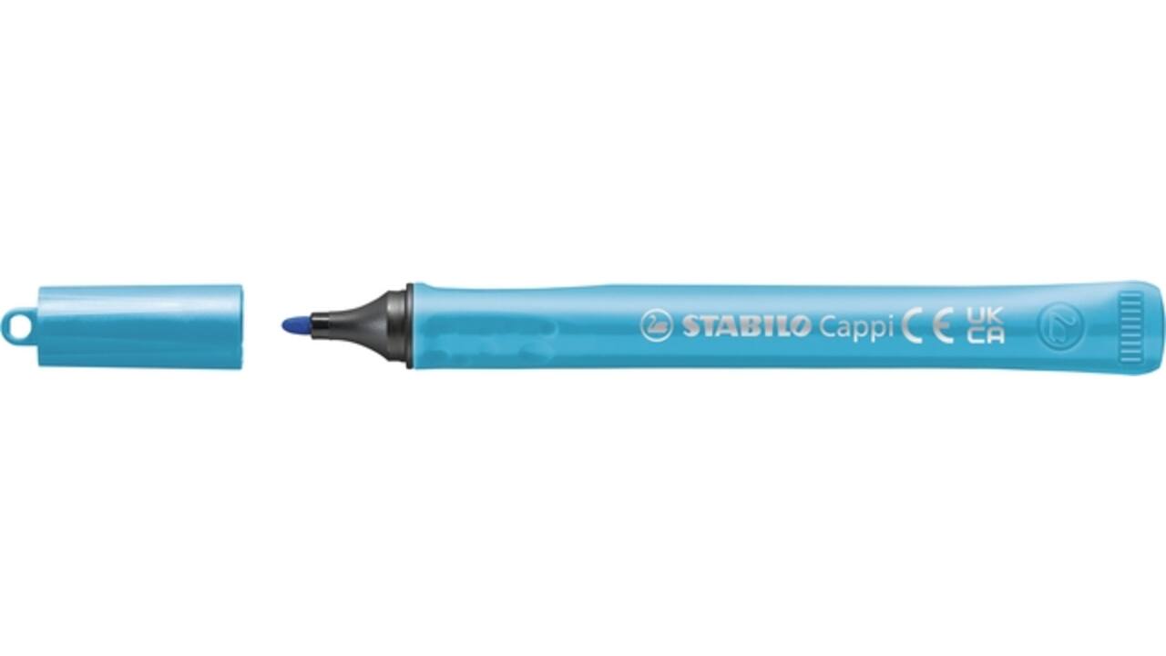 Viltstift STABILO Cappi 168/12 Arty medium assorti etui à 12 stuks