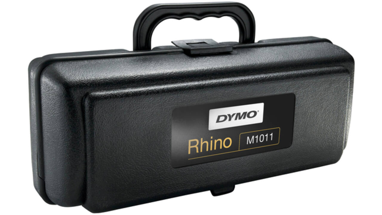 Lettertang Dymo Rhino M1011 embossing industrieel zwart in koffer