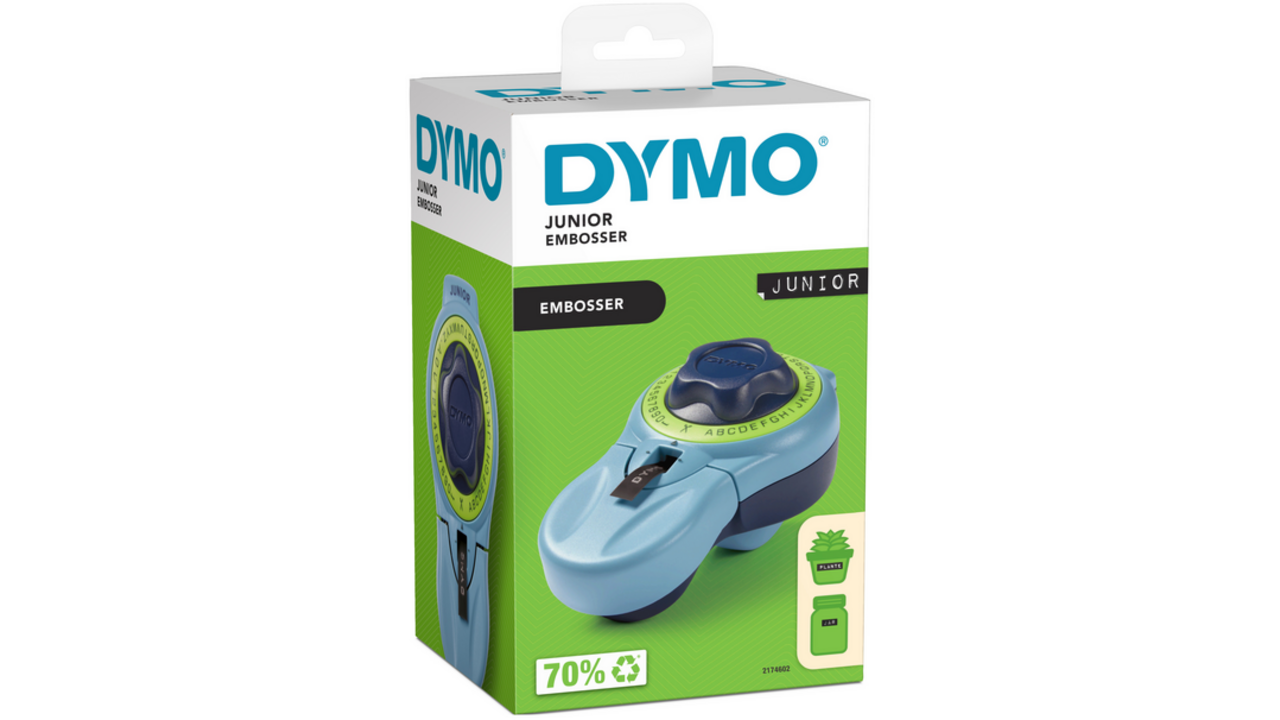 Lettertang Dymo Junior embossing blauw