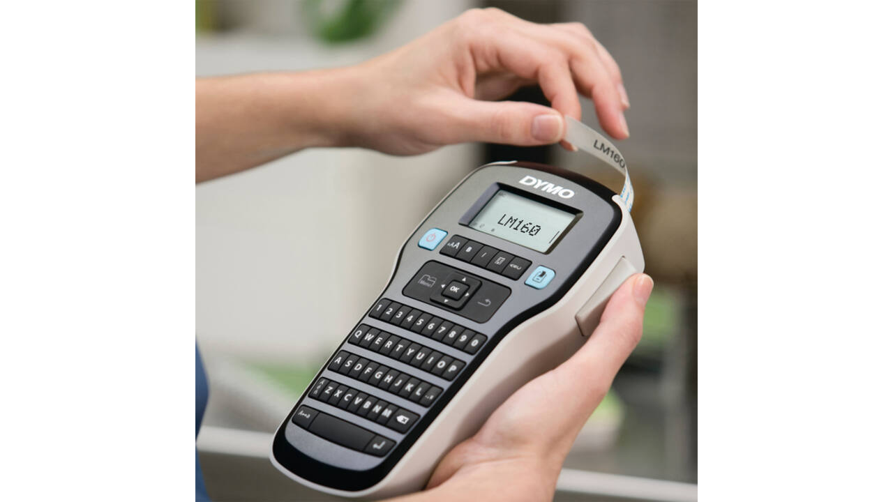 Labelprinter Dymo LabelManager 160 draagbaar qwerty 12mm zwart