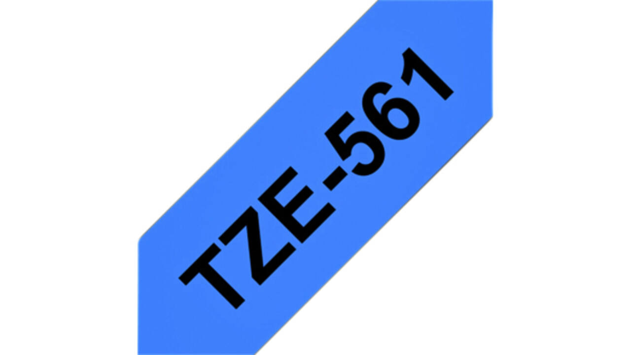 Labeltape Brother P-touch TZE-561 36mm zwart op blauw